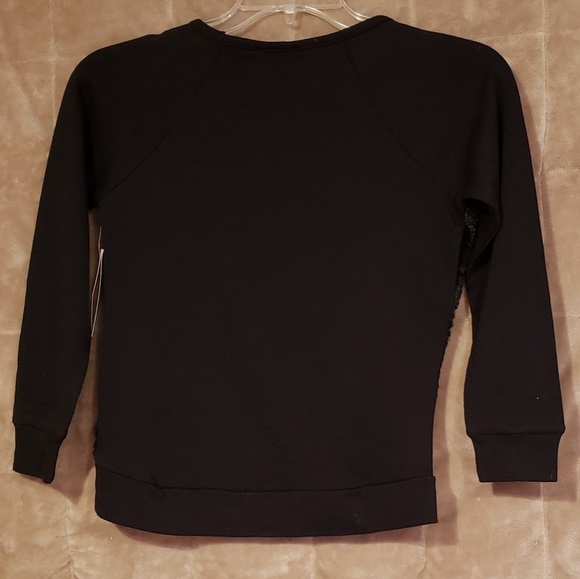 Girl's Long Sleeve Top with Faux Fur Front. - Picture 2 of 4